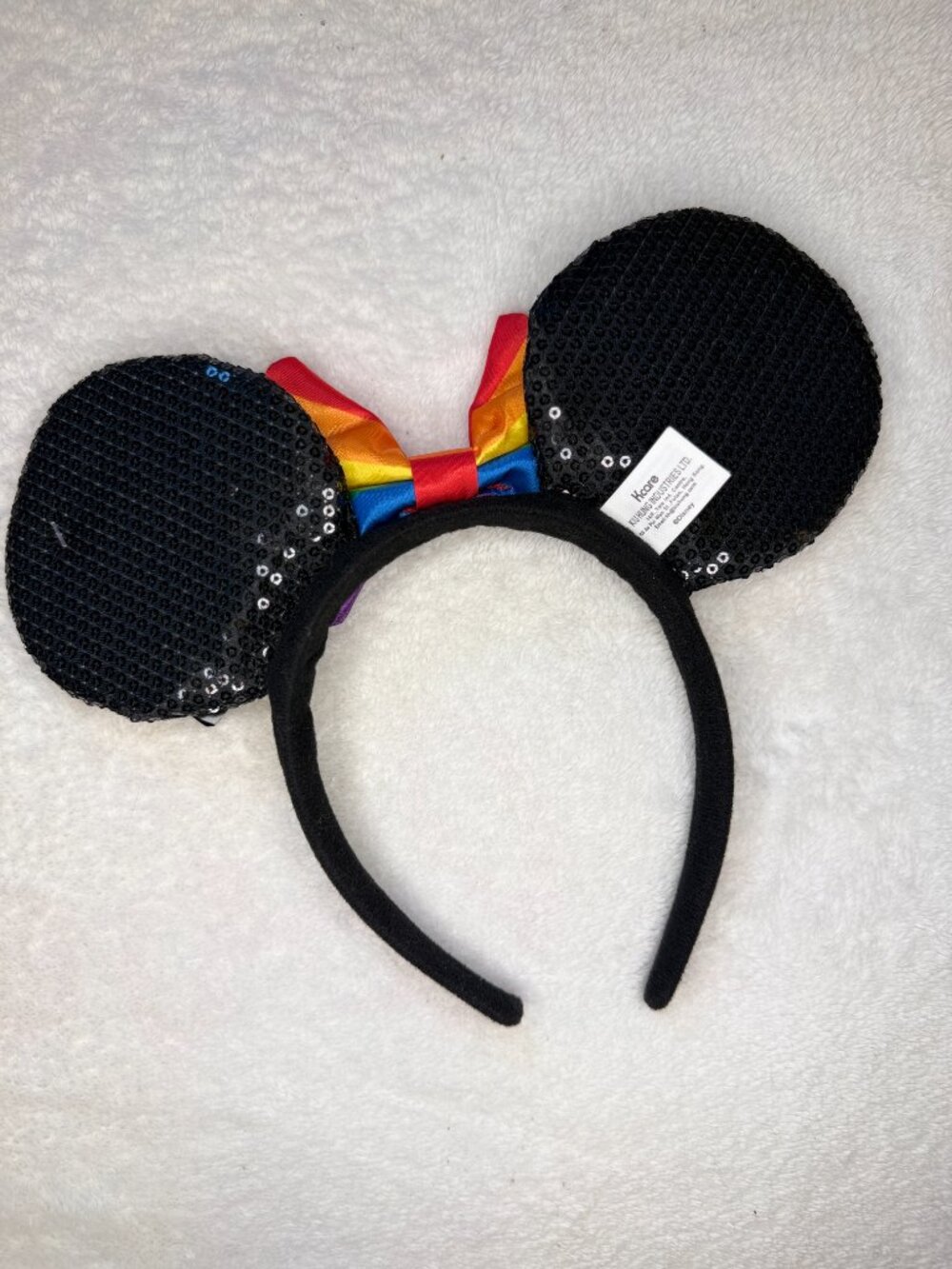 Disney Pride Collection Rainbow Minnie Mouse Ears Headband NWT - Picture 3 of 4
